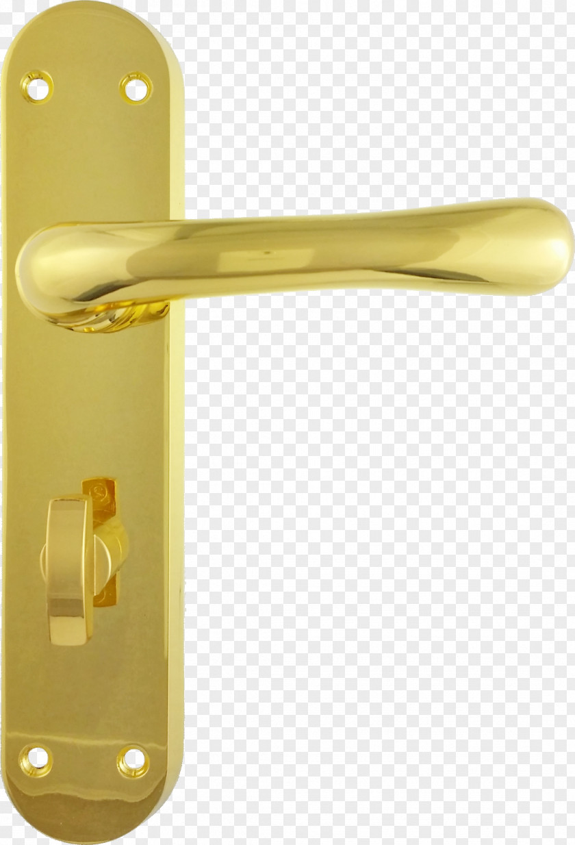 Brass Window Door Handle Lock Arm PNG