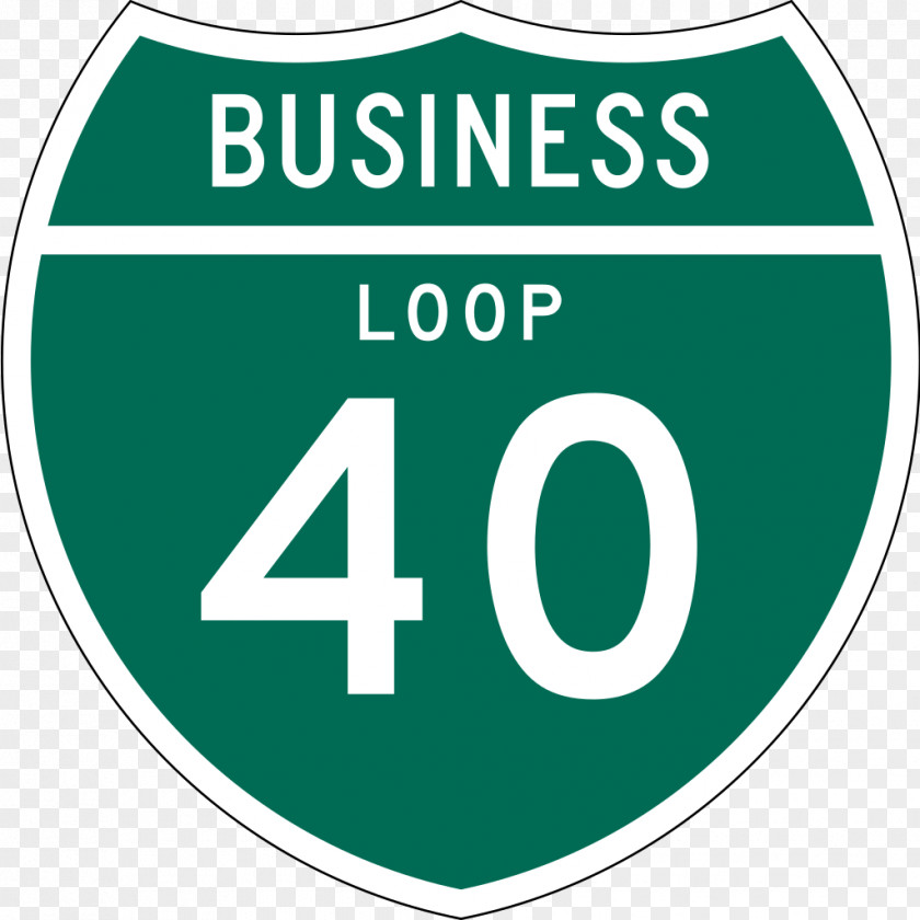 Interstate 40 35 80 Business Route US Highway System PNG