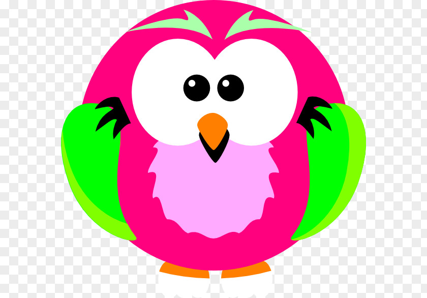 Pink Owl Free Clip Art PNG