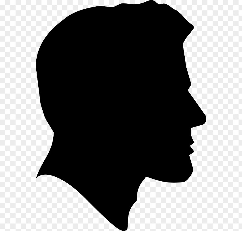 Silhouette Profile Of A Person Drawing Clip Art PNG