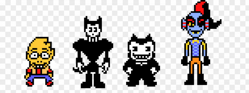 Bendy And The Ink Machine Pixel Art PNG