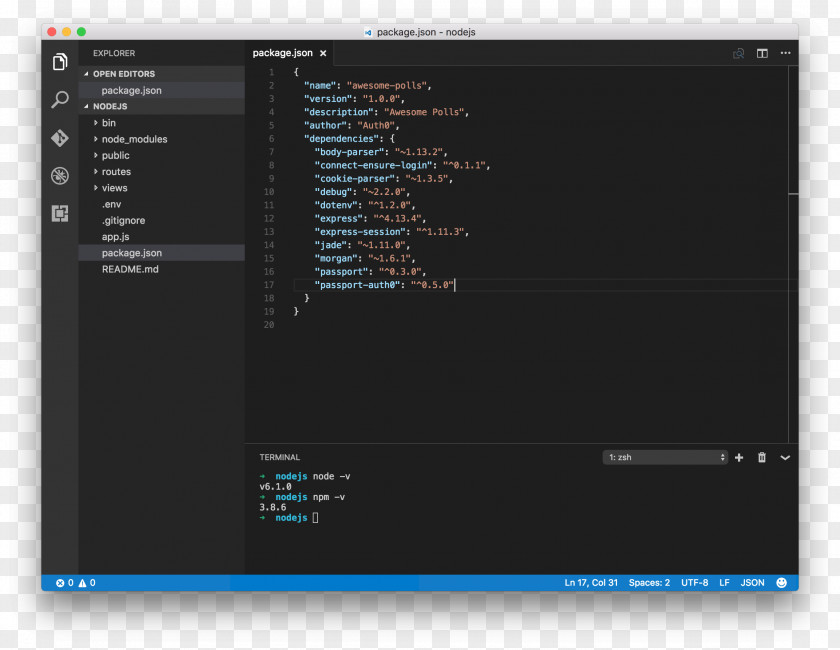Cutting Things Node.js JavaScript Visual Studio Code Web Development PNG