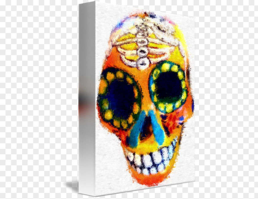 Dia De Los Muertos Skull Mask PNG