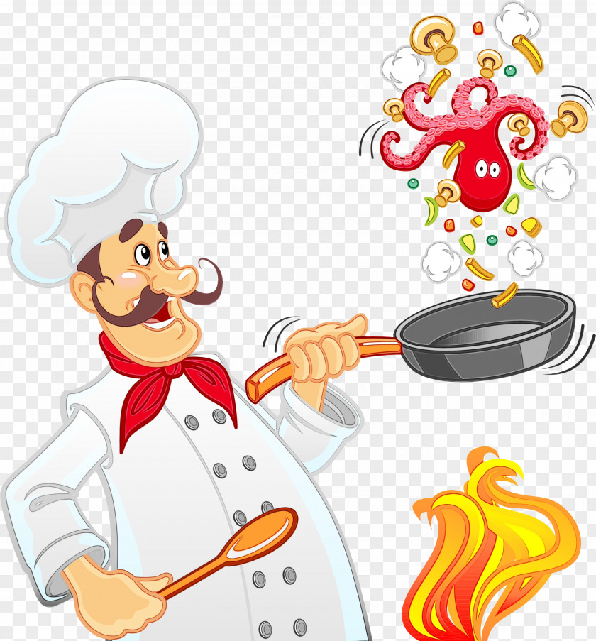 Pleased Cook Clip Art Cartoon PNG