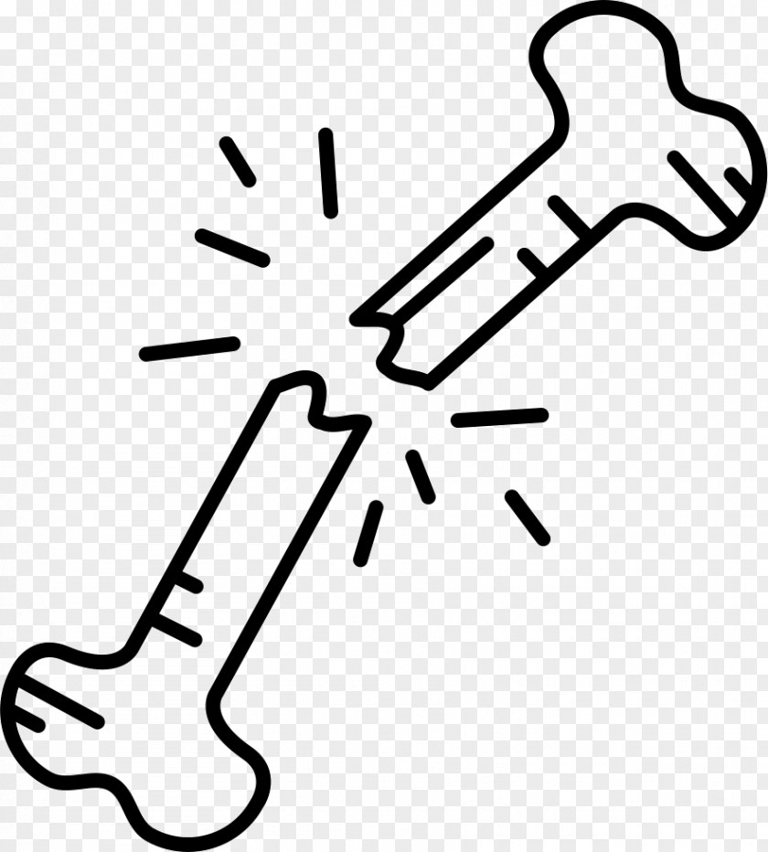 Broken Bone Fracture Clip Art PNG