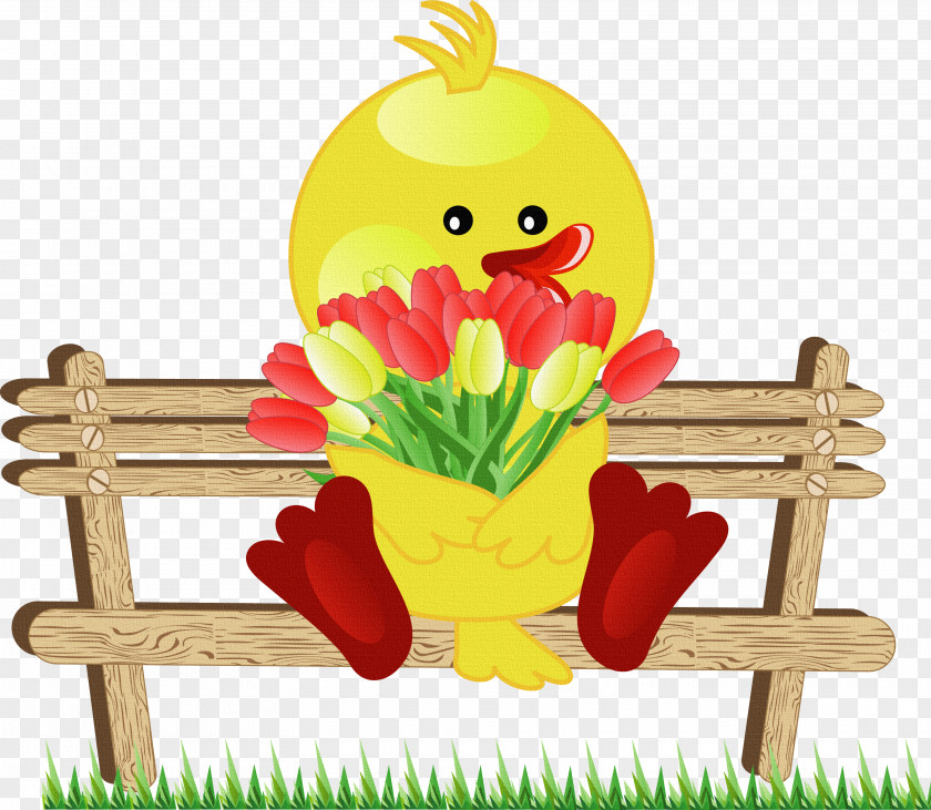 Chick Duck Easter Bunny Download PNG