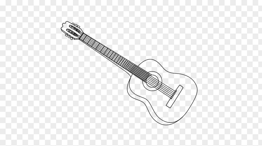 Spanish Guitar Electric Acoustic Bass Coloring Book PNG