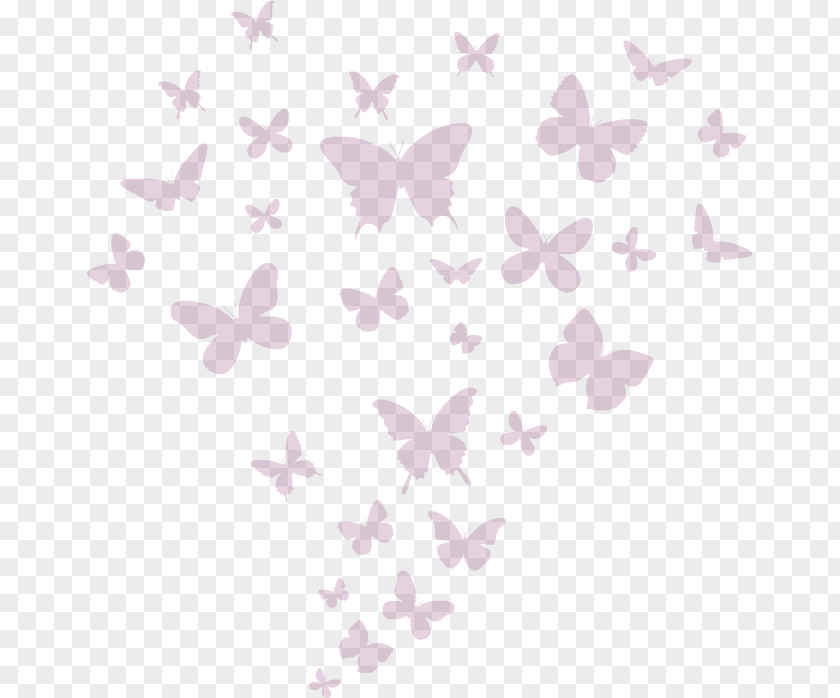 Pink Butterfly Wall Decal Sticker Drawing PNG