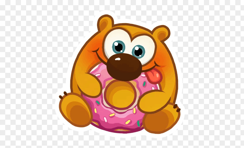 Little Bear Sticker Telegram Cake Color Photography PNG