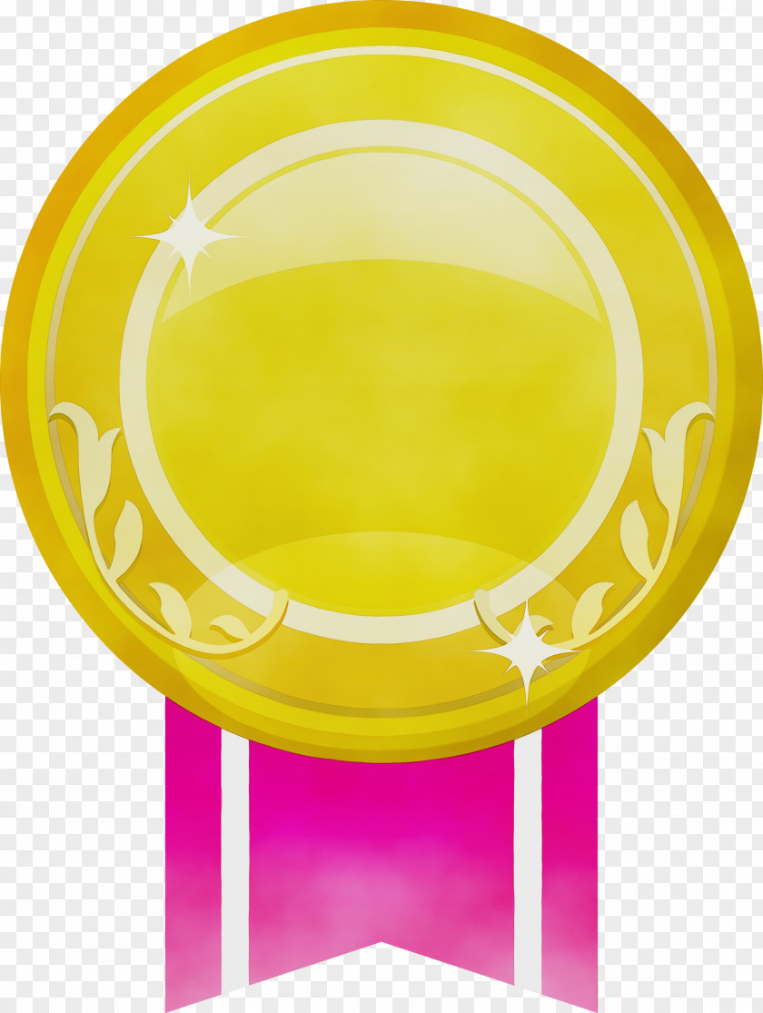 Yellow Magenta Table Circle Dishware PNG