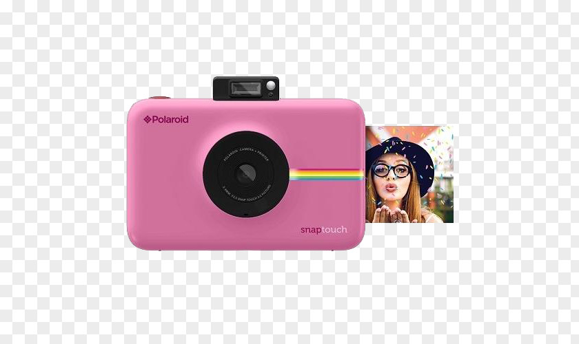 1080pBlush Pink Polaroid Snap Touch CameraBlue Zink Instant CameraPrinter 13.0 MP Compact Digital Camera PNG