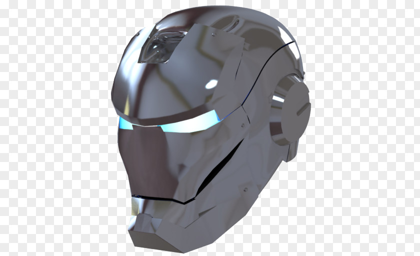 Ironman Mask 2 Silver Bicycle Helmet Clothing Headgear PNG