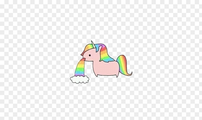 Unicorn Vomiting Narwhal Color Rainbow PNG