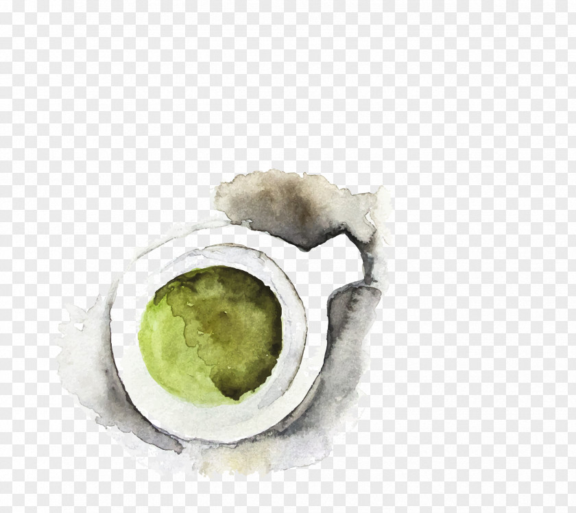 Vector Green Oil Painting Decorative Tea Abstract Barley White Matcha PNG