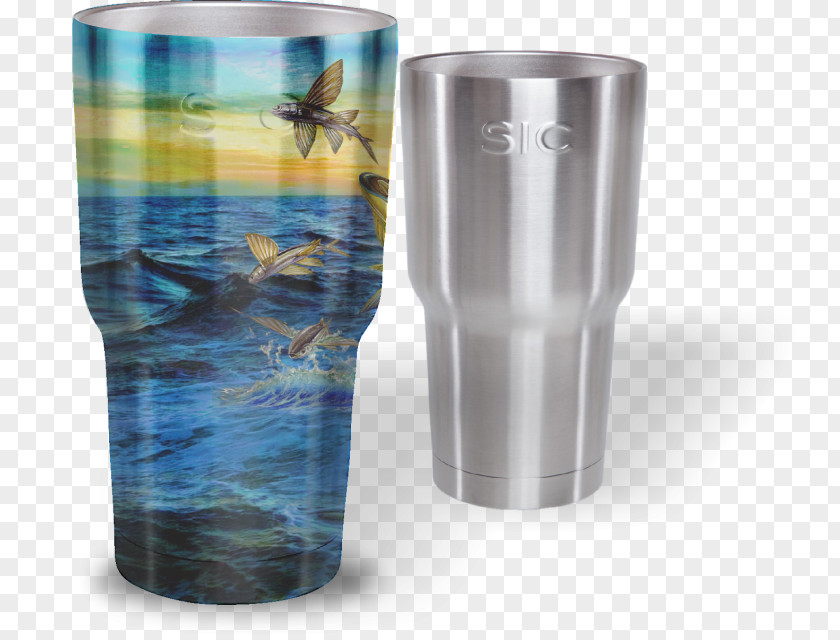 Mahi-mahi Highball Glass Plastic Perforated Metal PNG