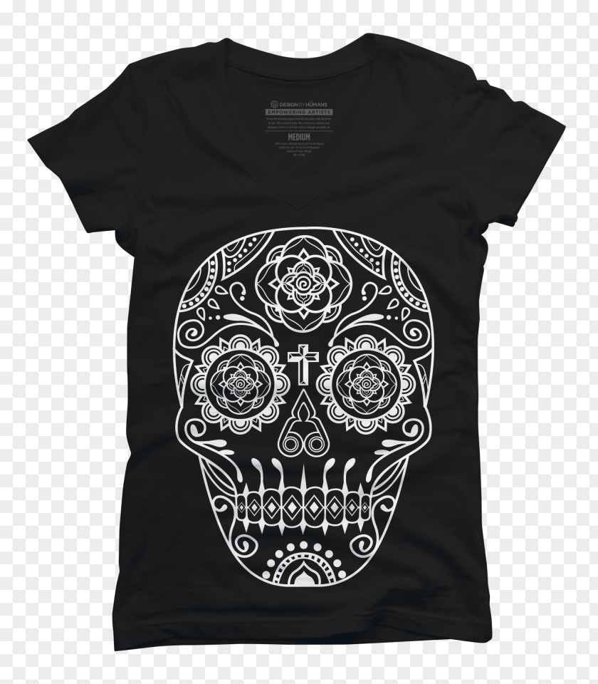 T-shirt La Calavera Catrina Skull Day Of The Dead PNG