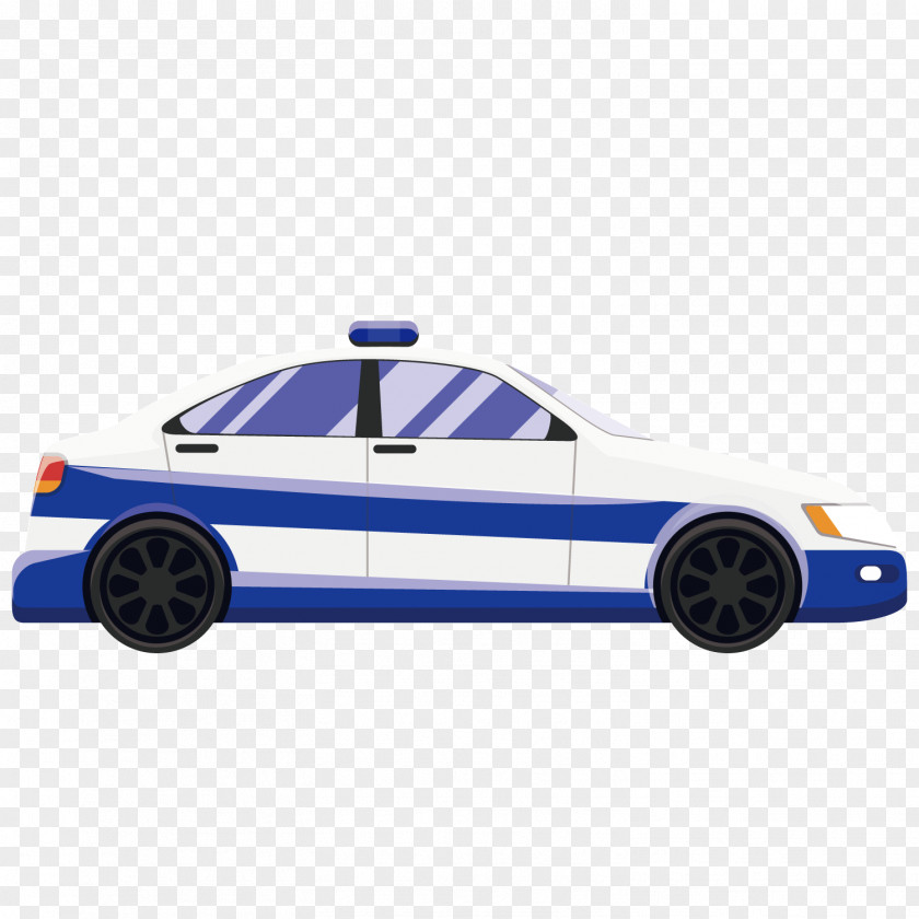 Vector Blue Cartoon Taxi Car PNG