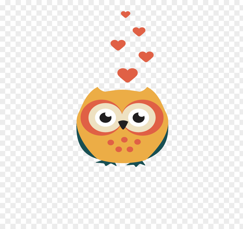 Cute Owl Little Valentines Day PNG