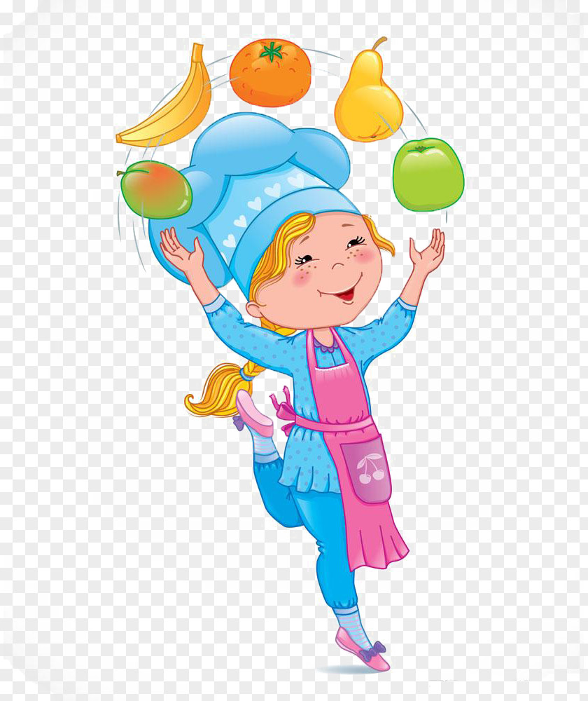 Fruit Little Cooker Cook Clip Art PNG