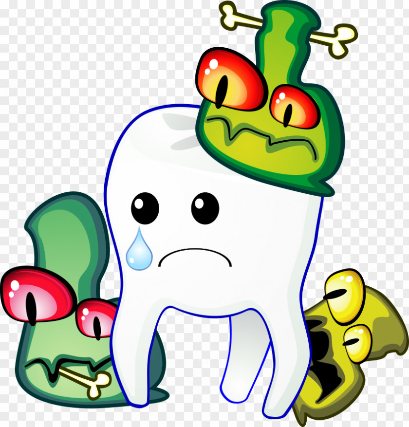 Vector Bacteria And Crying Teeth Cartoon Humour Human Tooth PNG
