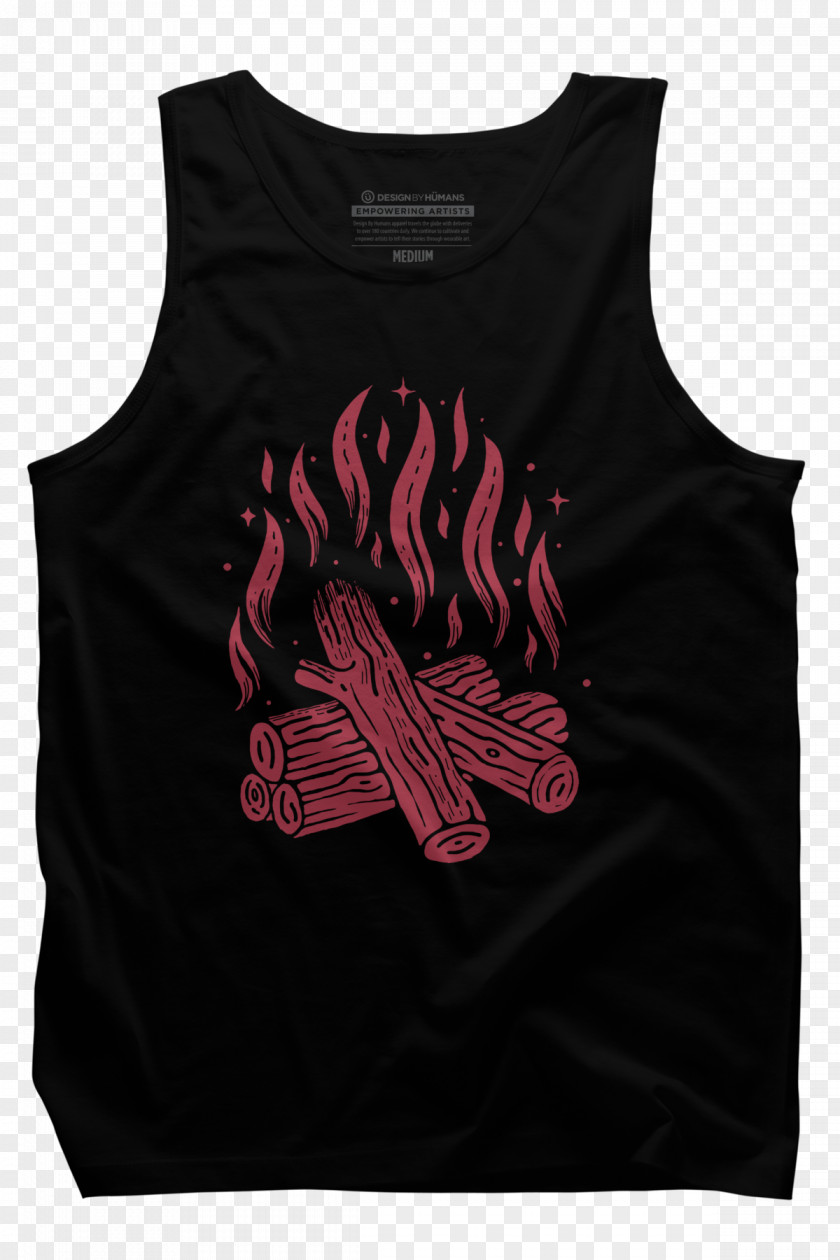 Bonfire Hoodie Gilets T-shirt Sleeveless Shirt Neck PNG