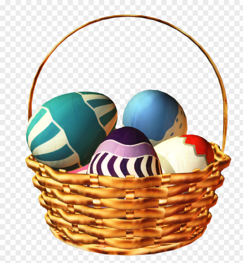 Easter Egg Basket Bunny Image PNG