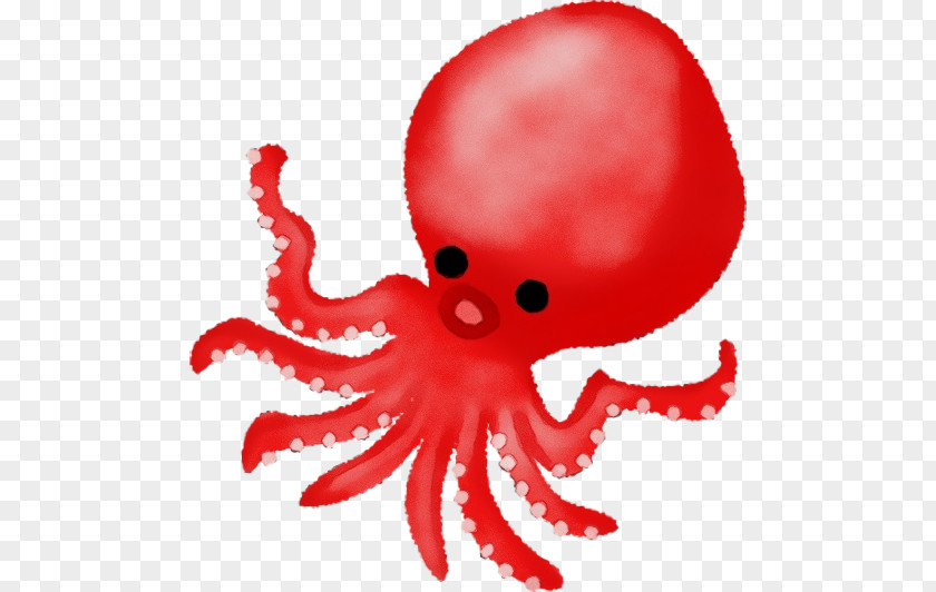 Octopus Giant Pacific Red PNG