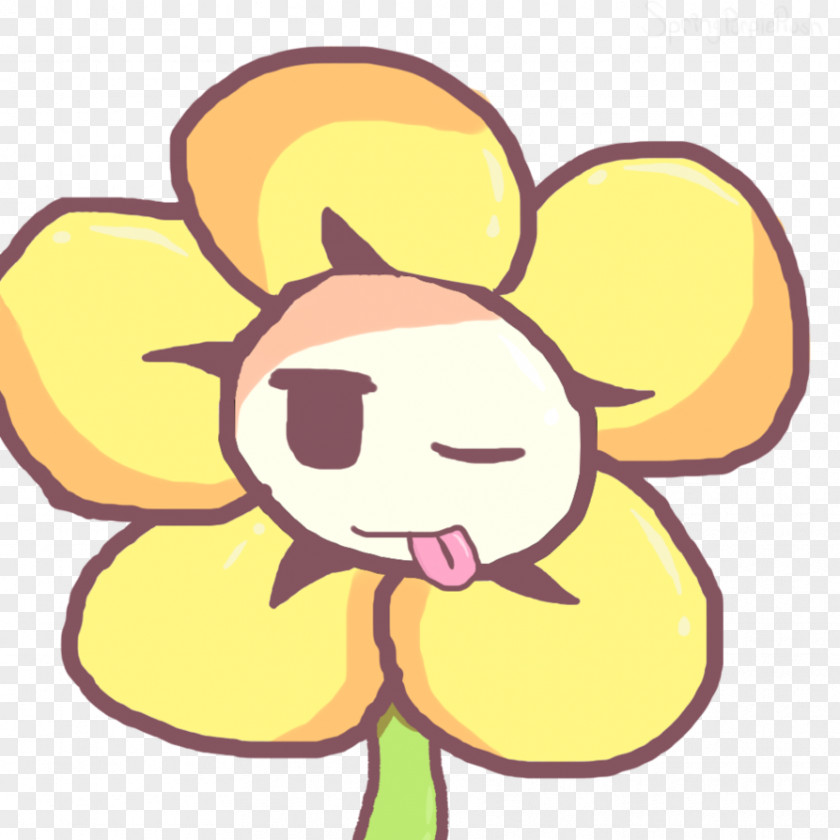 Purple Spaghettieel Flowey Undertale Art Drawing Clip PNG