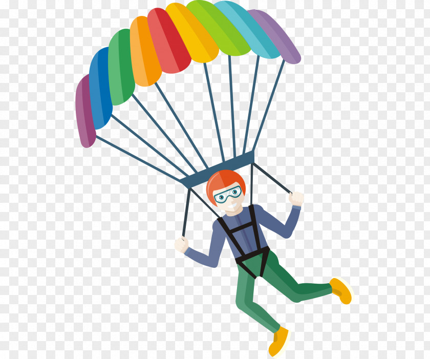 Authentic Movement Parachuting Clip Art Parachute Cartoon PNG