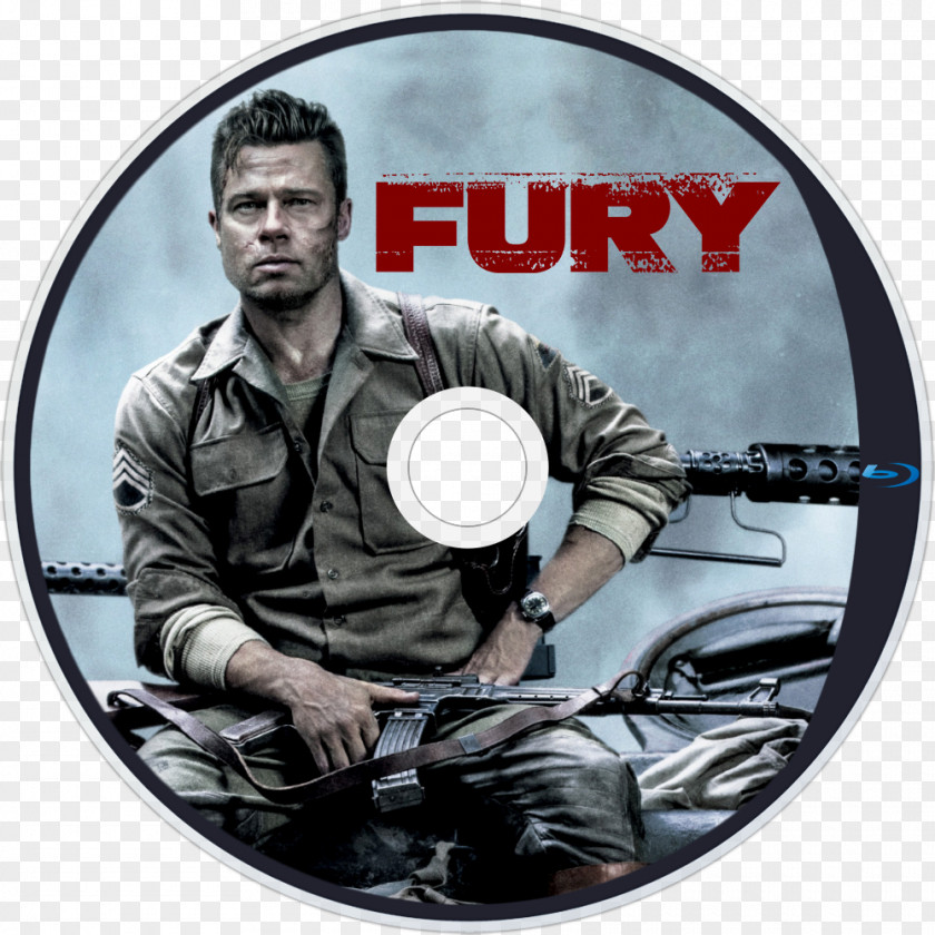 Brad Pitt Fury Blu-ray Disc Film Poster PNG