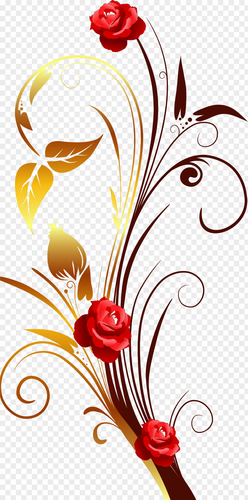 Cartoon Hand-painted Flower Wallpaper Pattern Paper PNG