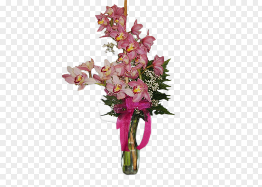 Cattleya Cornales Pink Flowers Background PNG