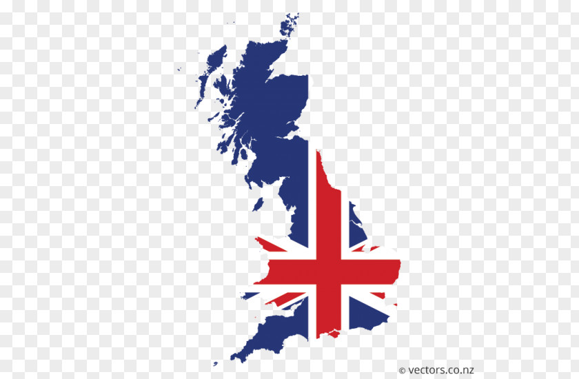 England Flag Of Union Jack Vector Map PNG