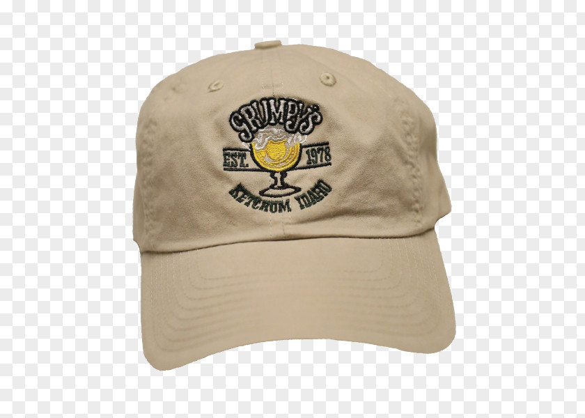 Flat Palm Material Baseball Cap Beige PNG