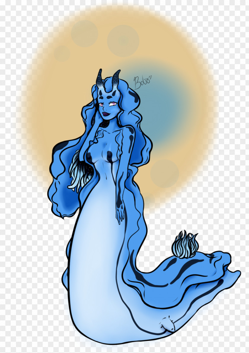 Mermaid Cobalt Blue Organism PNG