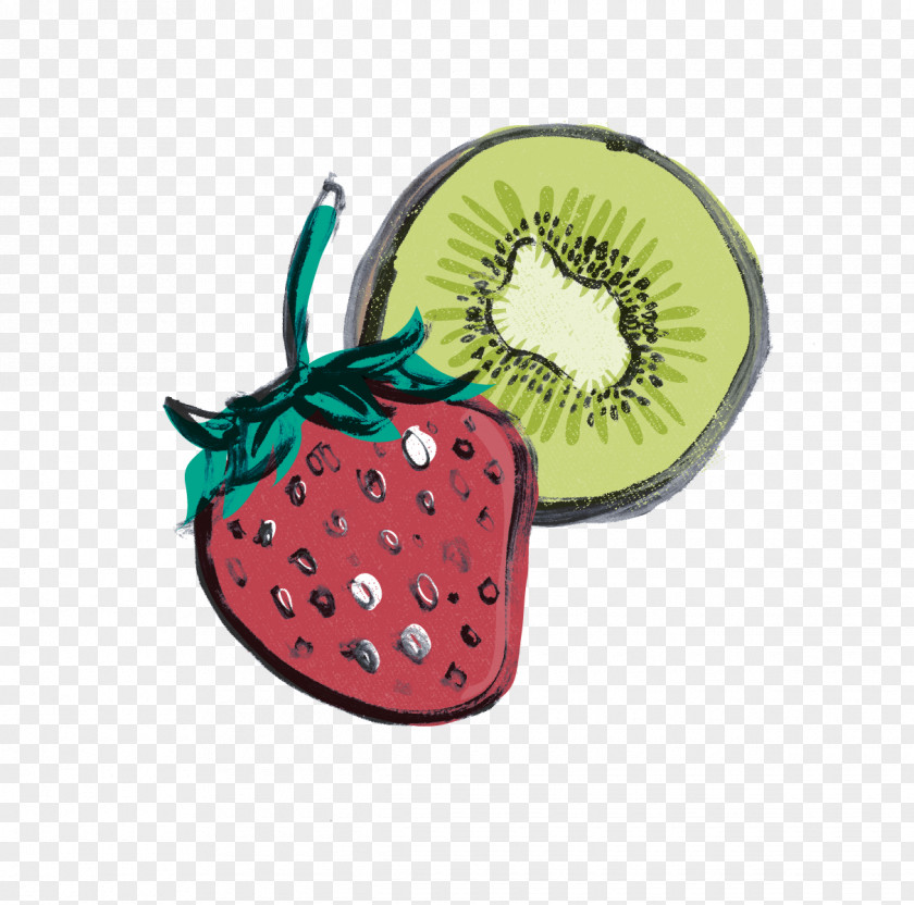 Vector Hand-painted Watercolor Fruit Strawberry Painting PNG
