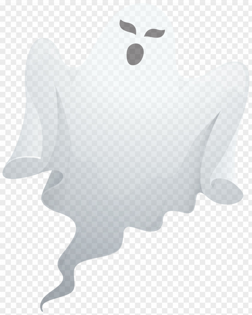 Cartoon White Robe Monster Paper Ghost Clip Art PNG