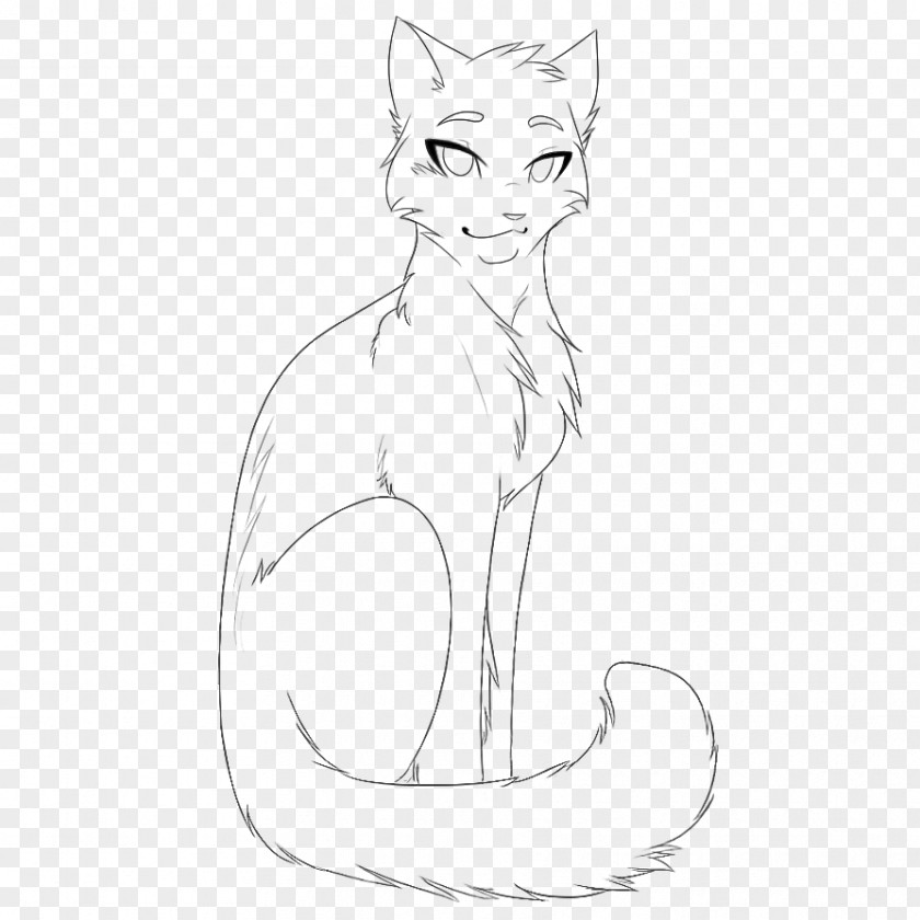 CAT Hair Whiskers Kitten Cat Line Art Sketch PNG