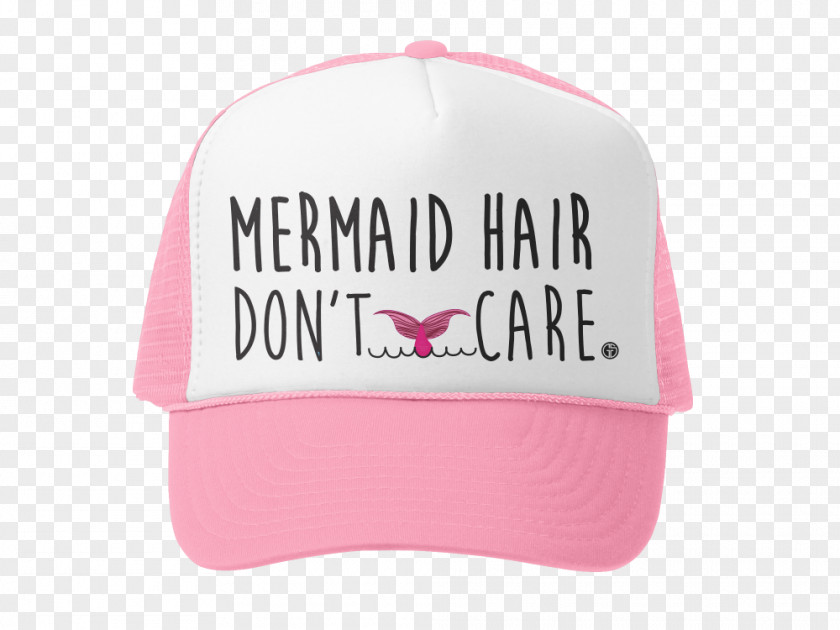 Mermaid Pink T-shirt Trucker Hat Child Cap PNG