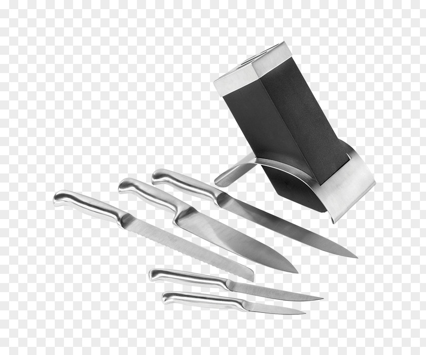 Stand Corporate Knife Kitchen Knives Steel Dish Product Design PNG