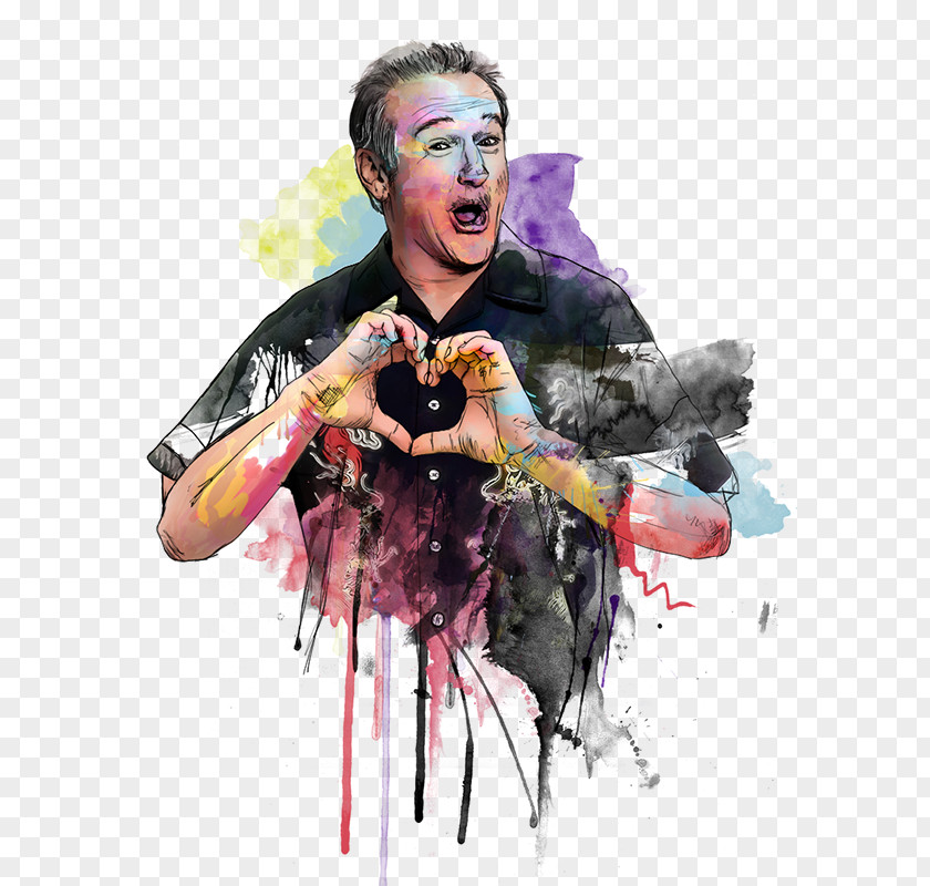 Charlie Chaplin Art Painting PNG