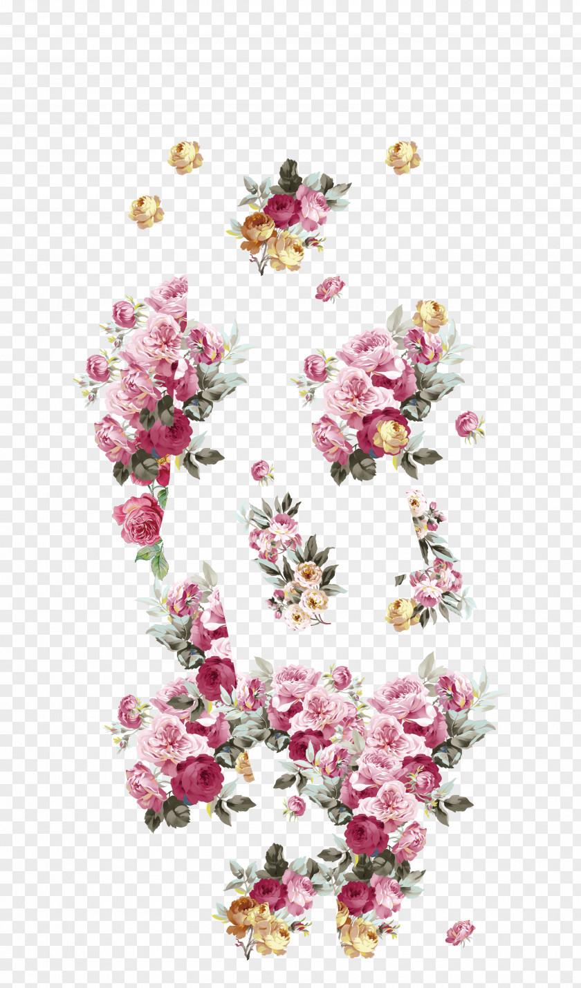 Fly Floral Design Flower Nosegay Pink PNG