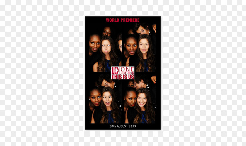 Photobooth One Direction YouTube Premiere Poster PNG