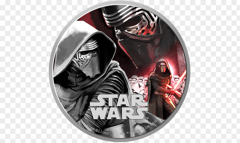 Silver Kylo Ren Captain Phasma Coin PNG