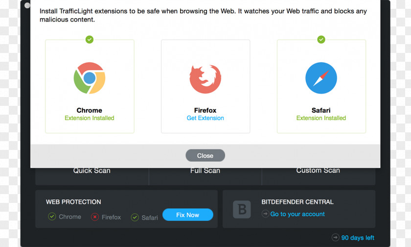 Apple Bitdefender Antivirus Software MacOS Web Browser TrafficLight PNG