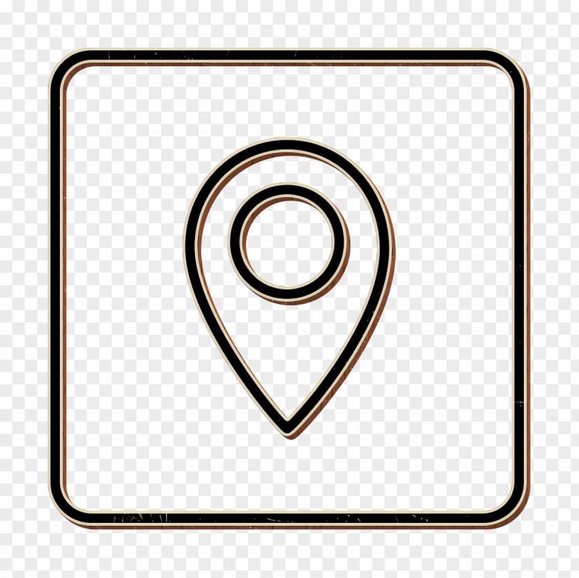 Symbol Line Art Location Icon Map Marker PNG