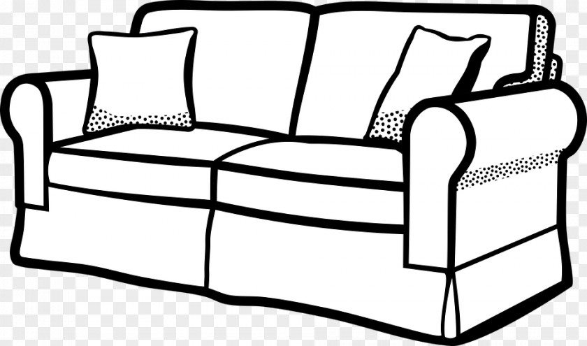 Window Living Room Couch Coloring Book PNG