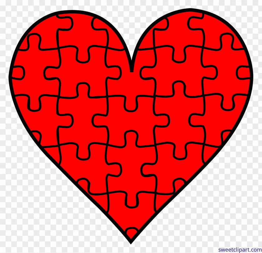 Heart Jigsaw Puzzles Puzz 3D Coloring Book Clip Art PNG