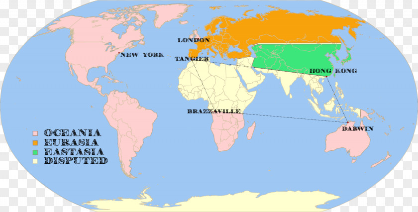 Map Nineteen Eighty-Four Eastasia World PNG