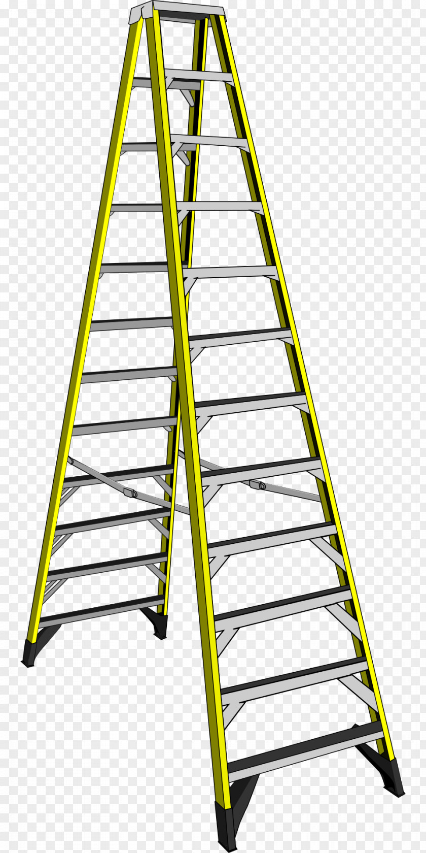 Yellow Ladder Rack Louisville Werner Co. Wing Enterprises, Inc. Fiberglass PNG